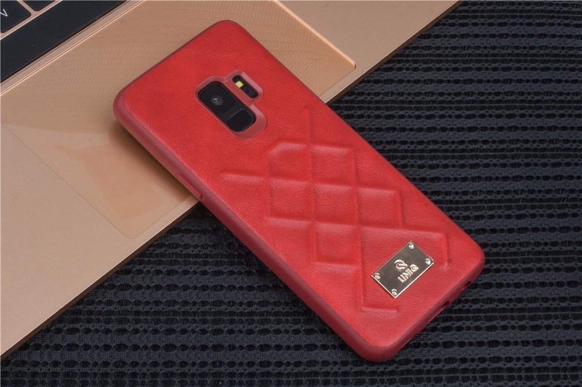 UNIQ Accessory Galaxy S9 Kunstleer Hard Case Back cover - Rood (G960)- 8719273285268