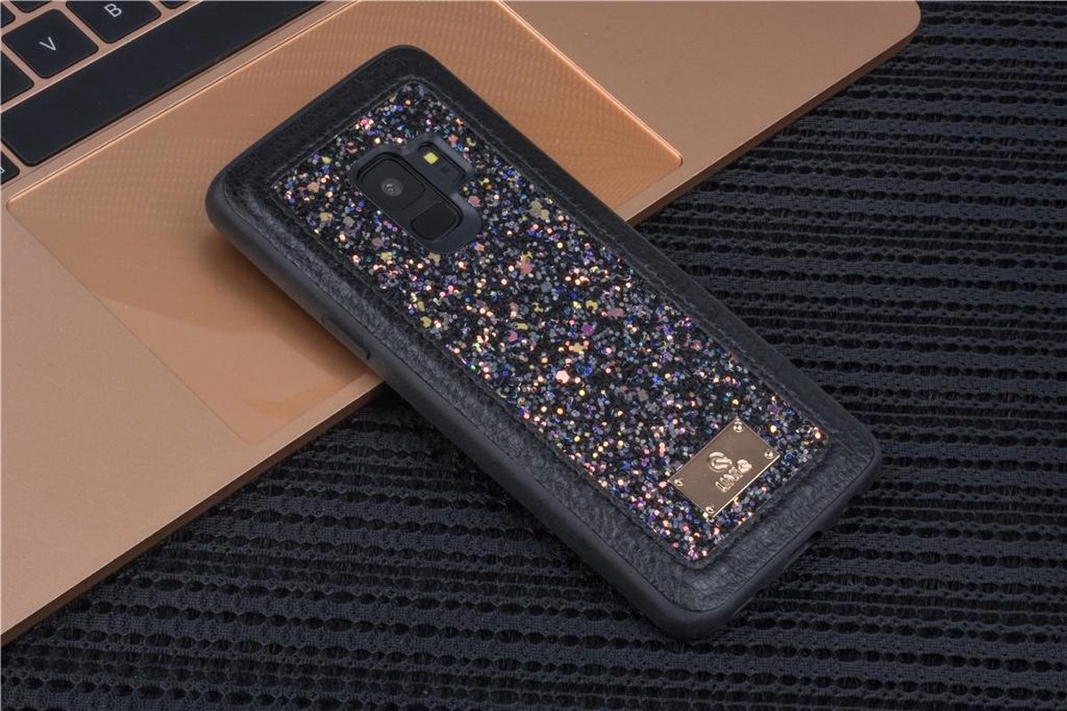 UNIQ Accessory Galaxy S9 Hard Case Backcover glitter - Zwart (G960)