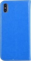 Blauw hoesje iPhone Xs Max Book Case - Pasjeshouder - Magneetsluiting
