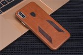 UNIQ Accessory iPhone Xs Max Kunstleer Hard Case Back cover - Bruin- 8719273284285