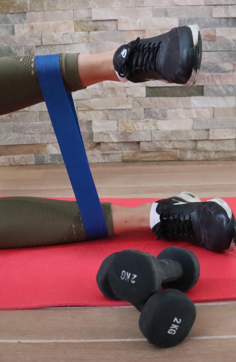 Weerstandsband-Fitness Elastiek-Niveau 2- 5kg Weerstand-Blauw van Latex (300x50x0,9MM)-Weerstandsbanden