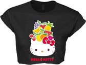 Hello Kitty Crop top -L- Fruit Zwart