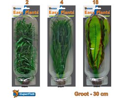Easy Plants Aquarium kunst planten groot (Combinatieset 2)