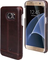 Bruin hoesje van Pierre Cardin - Backcover - Stijlvol - Leer - voor de Galaxy S7 - Luxe cover