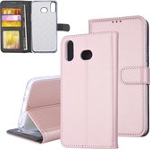 RoseGold hoesje Samsung Galaxy A6s Book Case - Pasjeshouder - Magneetsluiting