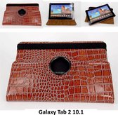 Samsung Galaxy Tab 2 10.1 Draaibare tablethoes Bruin voor bescherming van tablet (P5110)