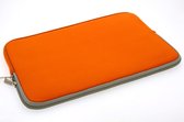 Universeel Sleeve 11.6 inch Oranje Insteek hoesje Soft - Slim - Polyester