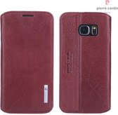 Pierre Cardin Book Case Samsung Galaxy S6 Edge - Bordeaux