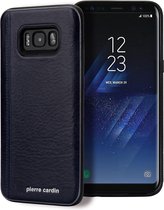 Samsung Galaxy S8+ hoesje - Pierre Cardin - Donkerblauw - Leer