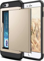 Apple iPhone 6 / 6s Card Case | Goud | TPU - Hard PC | Wallet | Pasjeshouder