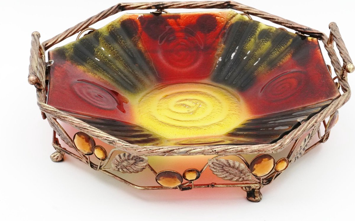 Decoratie Schaal - Bronskleurig - 33x33cm