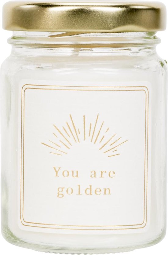 Moments of Light - Geurkaars Mini You are Golden- 10 branduren