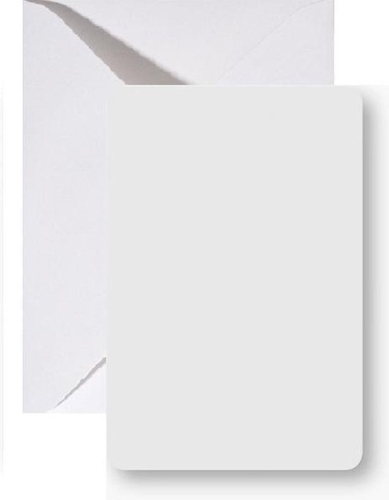 naaimachine Vernauwd inschakelen 20 Gevouwen kaarten met Enveloppen - Wit - Ronde hoek - 220 grams papier -  A6 / C6 -... | bol.com