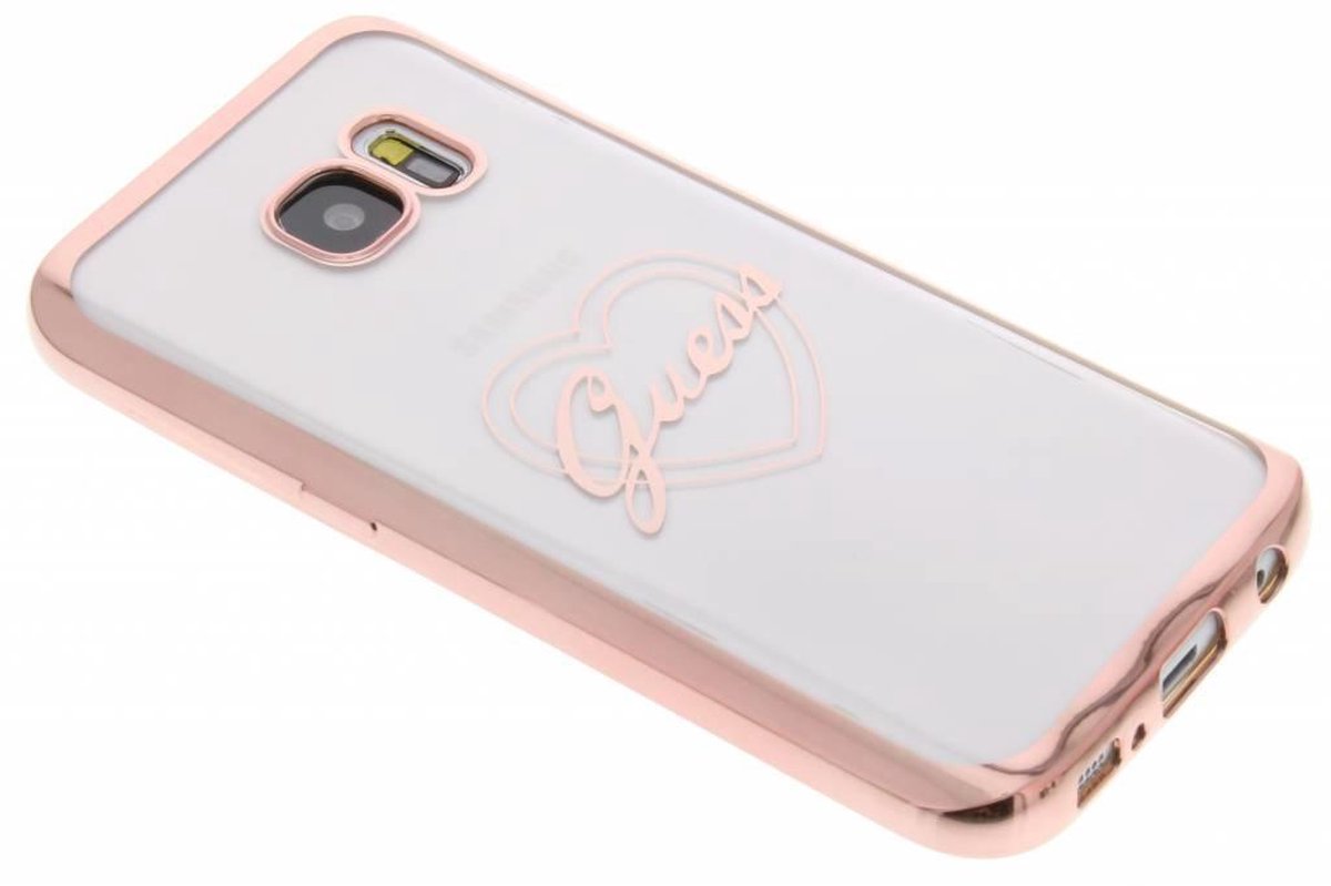 Samsung Galaxy S7 hoesje - Guess - Rose goud - TPU