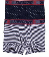Superdry Onderbroek - Maat M  - Mannen - navy/rood/wit
