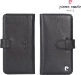 Pierre Cardin Zwart hoesje voor iPhone 7-8 Plus - Book Case - Stijlvol - Leer - Luxe cover