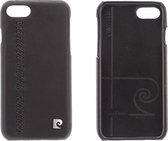 Zwart hoesje van Pierre Cardin - Backcover - Stijlvol - Leer - voor iPhone 7-8 - Luxe cover