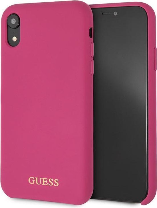 Coque arrière Guess Rose - Silicone Soft Touch - iPhone XR | bol.