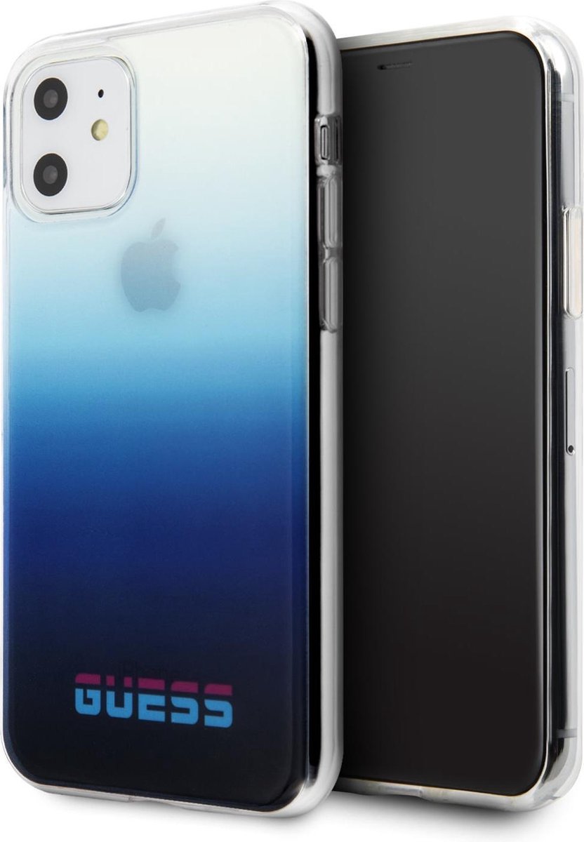 Blauw hoesje van Guess - iPhone 11 - Backcover - GUHCN61DGCNA - California