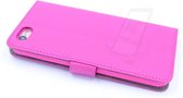 Hoesje Roze voor de iPhone 6-6S Book Case -Pasjeshouder - Magneetsluiting
