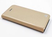 Goud hoesje voor de iPhone 5-5s-SE - Book Case - Pasjeshouder - Magneetsluiting