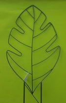 Mica Decorations Plant support palm leaf grey  H180cm