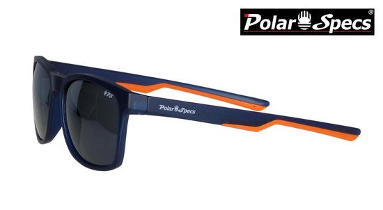 Polar Specs® Polariserende Zonnebril Traveller Sport PS9016 - Mat Blauw/Oranje - Polariserend Zwart - Medium/Large van Pol — afbeelding 3