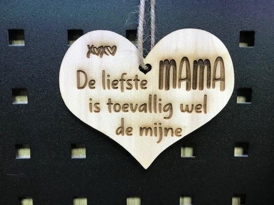 Flitsend Gelukkig Interpretatie Hartje mama/ Moederdag cadeautje / cadeau / verjaardag | bol.com