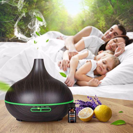 Grote luxe Aroma diffuser (550ml) (donker)