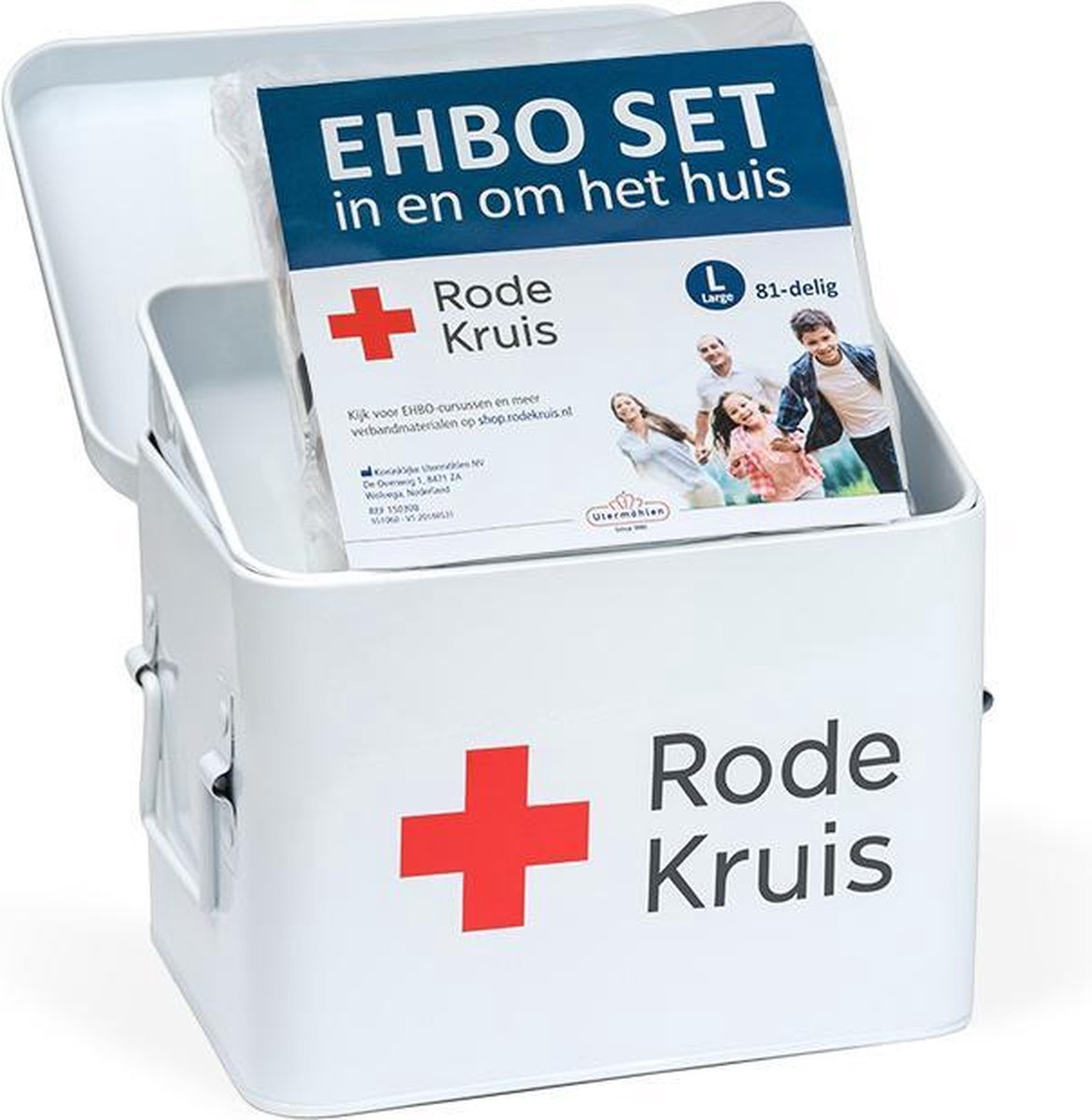 Pessimist Communicatie netwerk Bestuiven Rode Kruis - EHBO-box - 'In en om het huis' - Eerste hulp kit: 82-delig |  bol.com