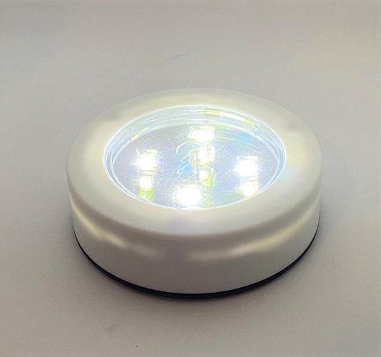 sleuf Ministerie Handschrift LED push light set 3 stuk - Kleur: zilver - Led druk lamp - Led spotjes  -... | bol.com