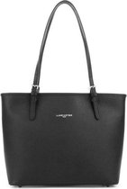 Schoudertas Shopper LANCASTER Paris Saffiano - leer - Zwart