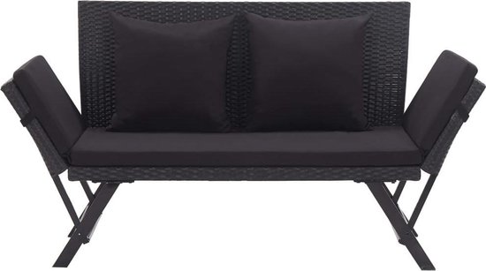 Luxe Summer Tuinbank - Lounge Bed - Zetel - Ligbed - Zwart | bol