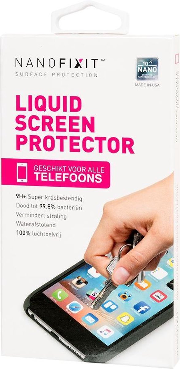 Nanofixit universele vloeibare screenprotector voor smartphones | bol.com