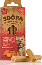 Soopa Vegetarische Dentasticks -  Cranberry & Zoete Aardappel - 10x 4 sticks