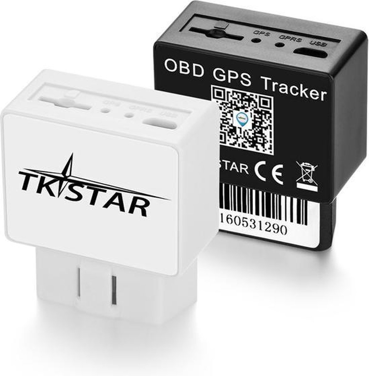 OBD 2 Tkstar Auto volgsysteem GPS Tracker Plug & play Gratis