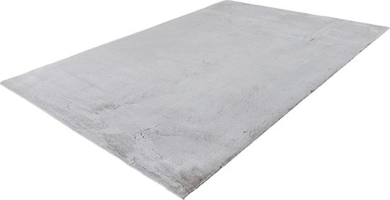 Emotion - Vloerkleed - Superzacht - Karpet - Tapijt effen Fluffy 160x230 - Zilver