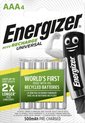 Energizer Universal HR03 AAA battery (rechargeable) NiMH 500 mAh 1.2 V 4 pc(s)