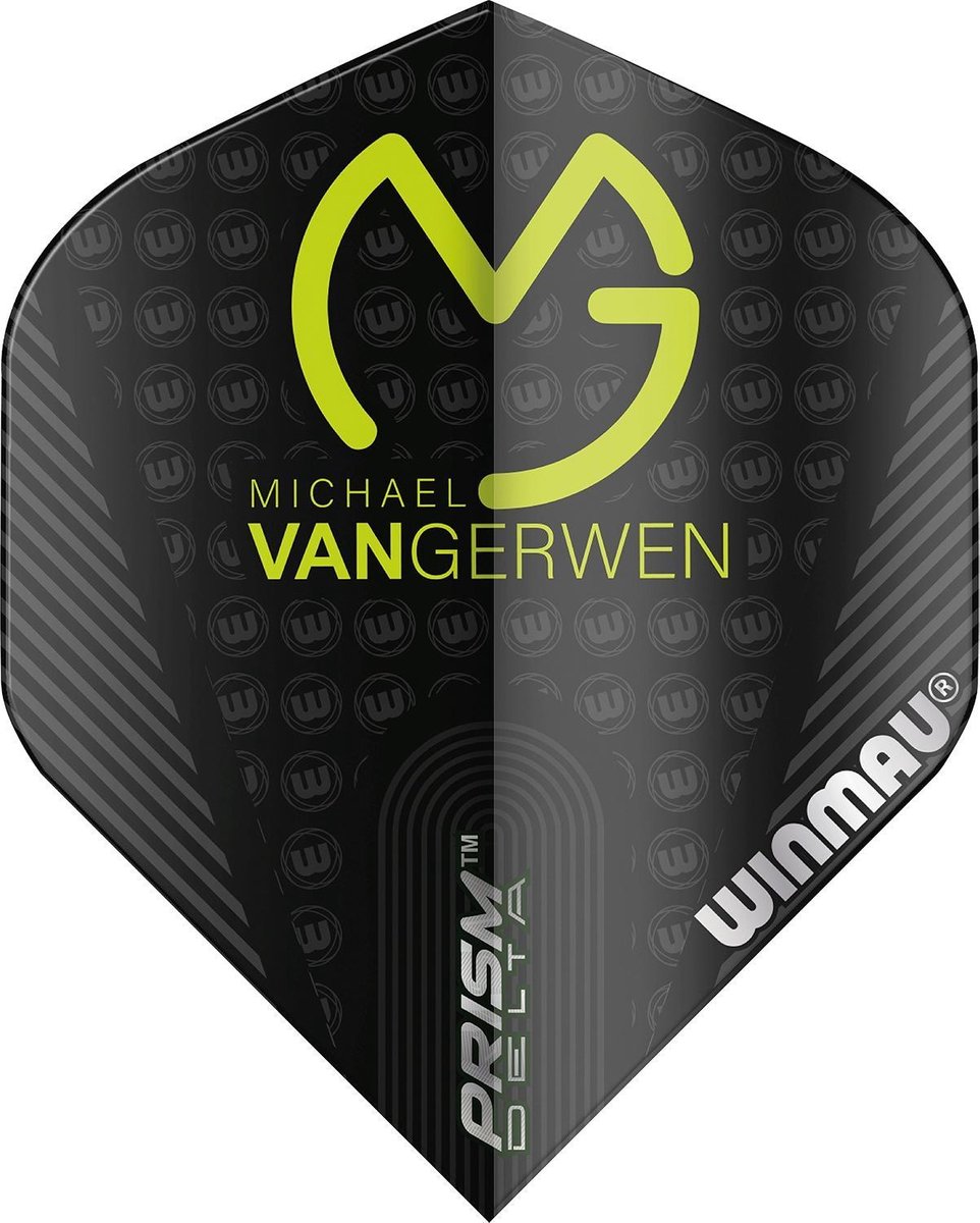 WINMAU - Prism Delta MVG Zwart dart vluchten - 1 set per pakket (3 dartvluchten in totaal)