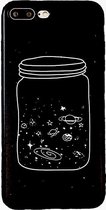 Apple iPhone 7Plus/8Plus – Zwart TPU siliconen Galaxy Jar hoesje