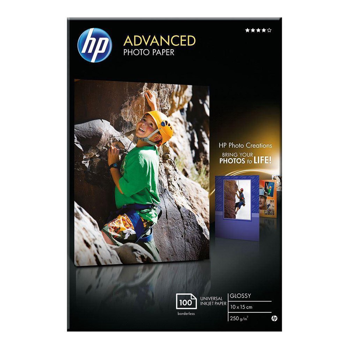 effectief beginsel Uitrusting HP Fotopapier 250g - 10x15cm - 100 vellen | bol.com