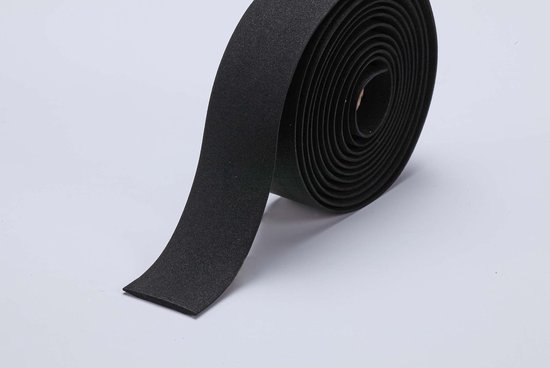 BBB Cycling Stuurlint Racefiets - Zelfklevend Stuurtape met Stretch Materiaal - Antislip - Lengte: 200cm - Dikte: 2mm - Inclusief Stuurdoppen - Zwart - RaceRibbon BHT-01 van BBB Cycling — afbeelding 5