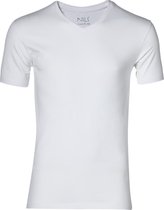 Jac Hensen T-shirt V-hals - Extra Lang - Wit - XXL