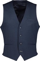 Hensen Gilet - Slim Fit - Blauw - 48