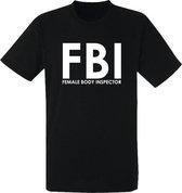 Female body inspector (FBI) t-shirt heren  | grappig | festival | carnaval | maat XL
