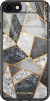 iPhone SE 2020 hoesje glass - Wild shades | Apple iPhone SE (2020) case | Hardcase backcover zwart