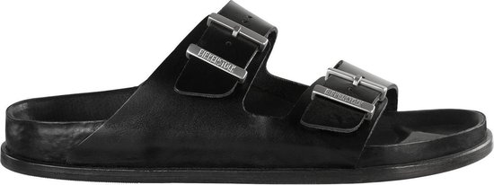 Birkenstock Arizona Premium Heren Slippers Black Regular-fit | Zwart | Leer  | Maat 41 | bol.com