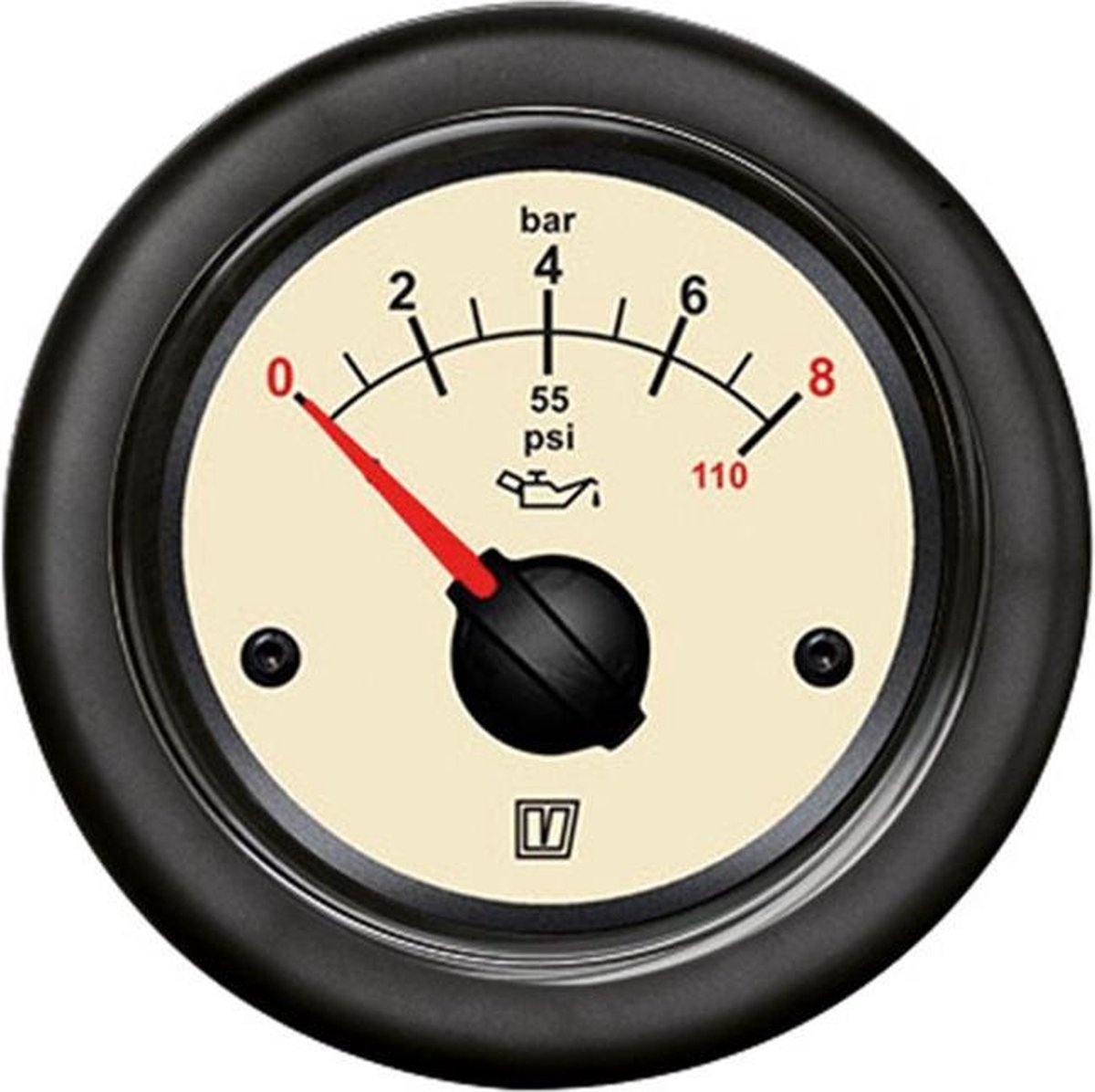 VETUS OILN beige Oliedrukmeter 12/24V