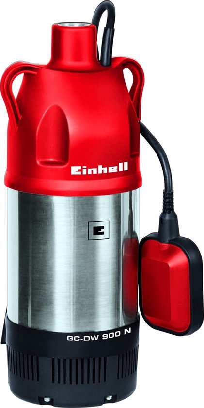 Güde Drukdompelpomp GDT 901, 800 W, 5500 l/u, opvoerhoogte 30 m, druk max. 3 bar, variabel instelbare vlotterschakelaar, roestvrijstalen mantel, 3 wielen van Noryl, 10 m aansluitkabel, thermische