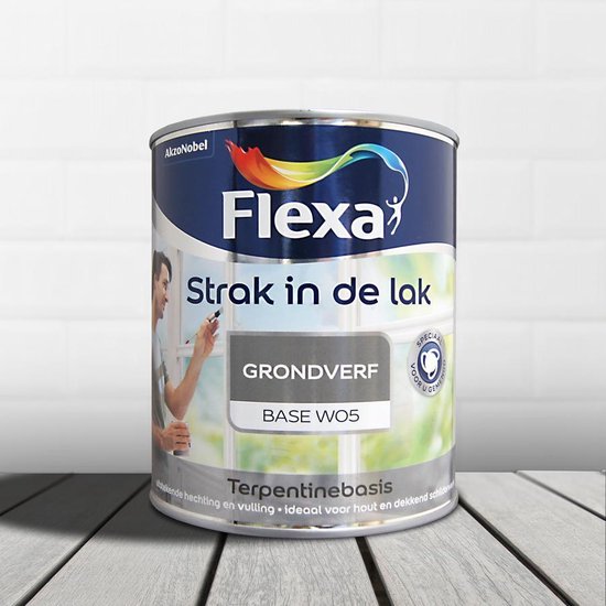 Flexa Strak In De Lak Alkyd Grondverf 500 ml op kleur | bol.com